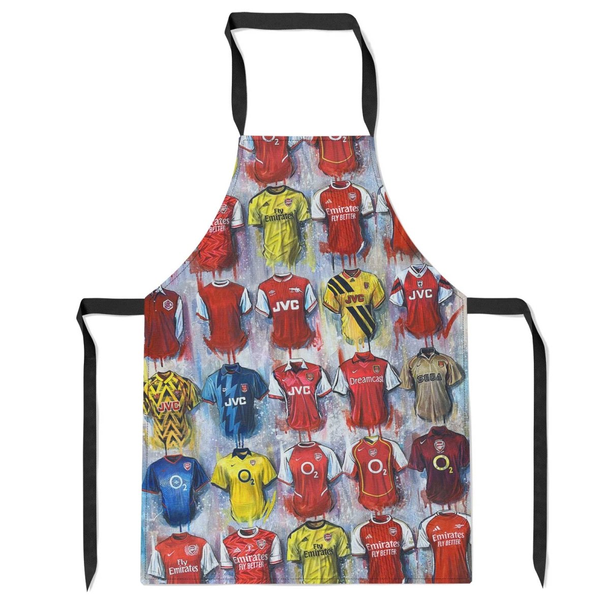 Arsenal Shirts 2024 Apron - Terry Kneeshaw Art