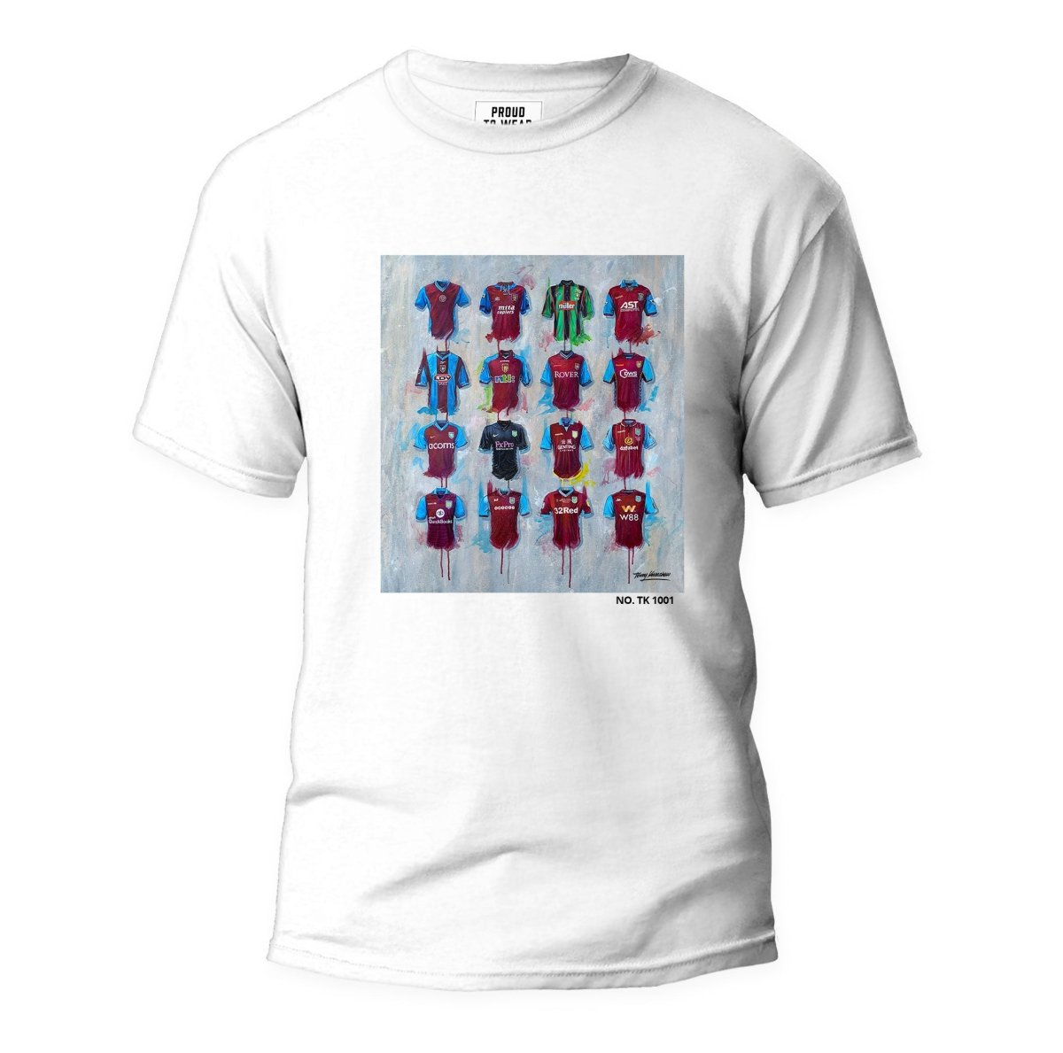 Aston Villa Shirts - A Villians Collection Tshirt - Terry Kneeshaw Art