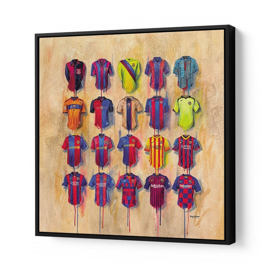 Barcelona Shirts 20x20 Canvas - Terry Kneeshaw Art