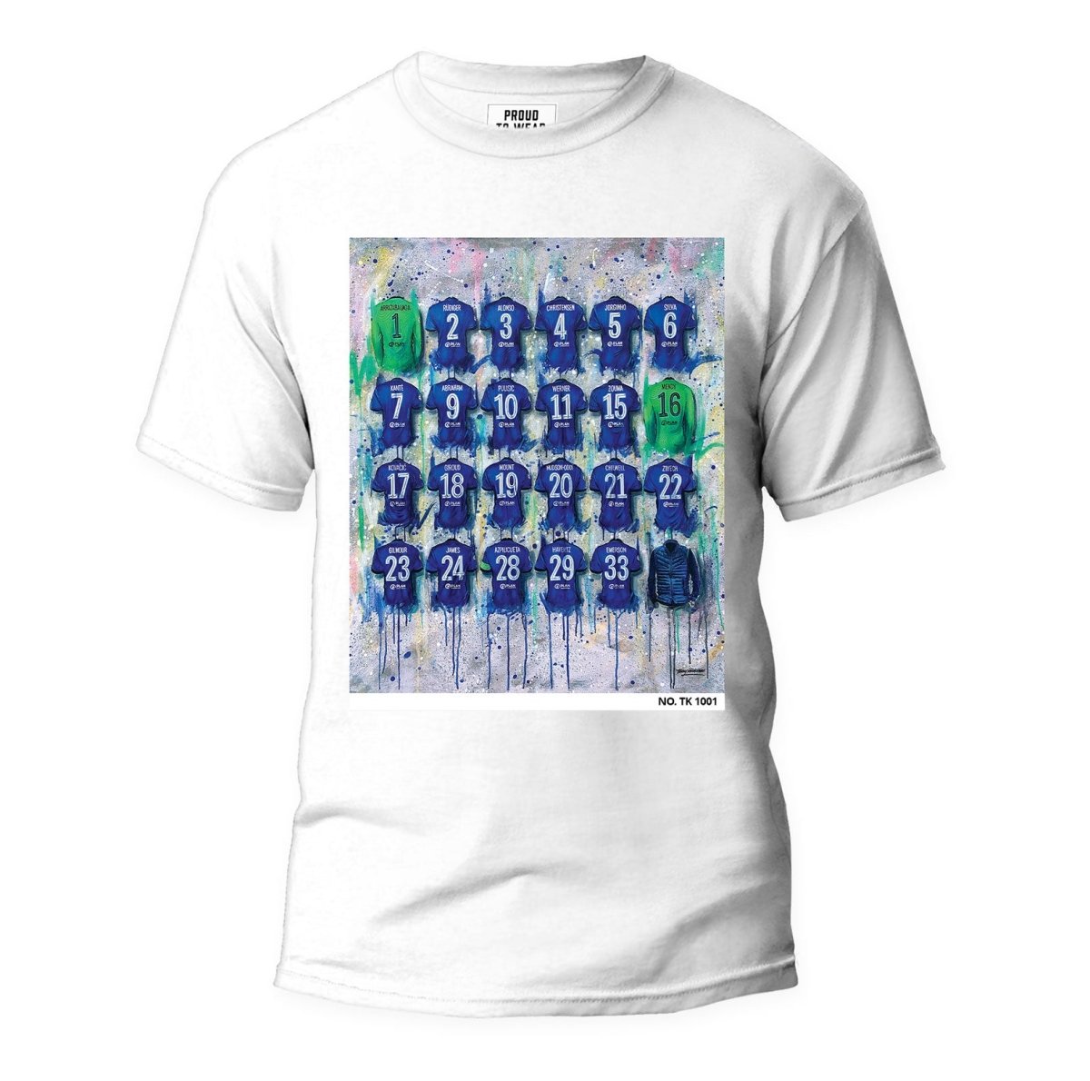 Chelsea - A Champions Collection T Shirt - Terry Kneeshaw Art