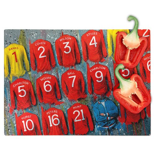 England 1966 Chopping Board - Terry Kneeshaw Art