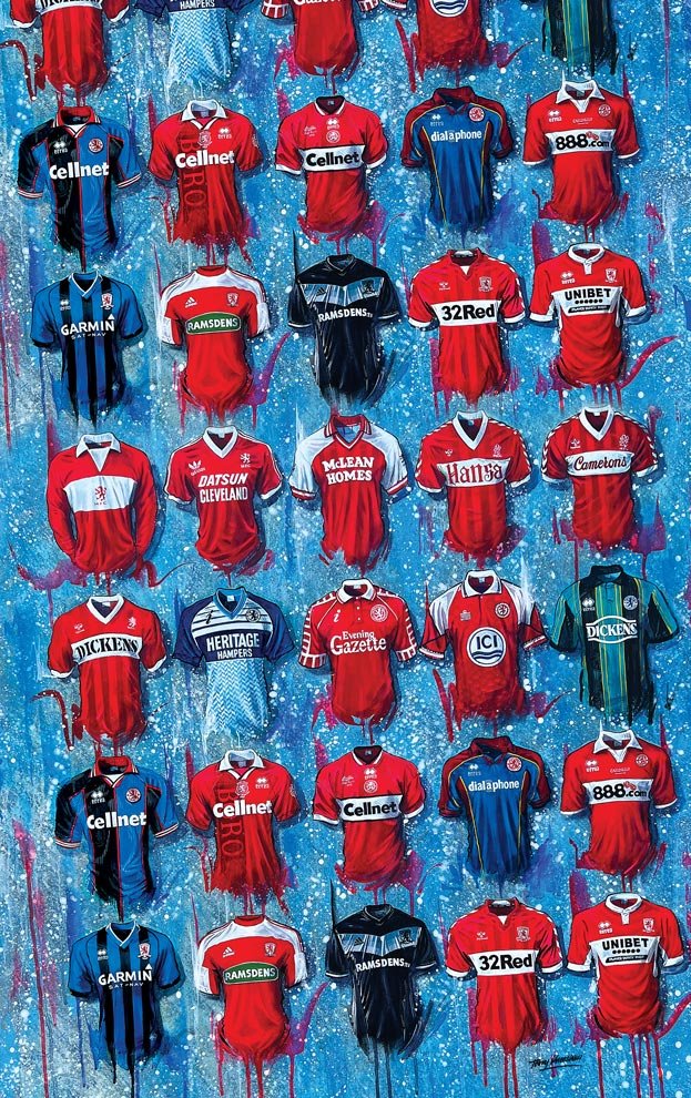 Middlesbrough Tea Towel - Terry Kneeshaw Art