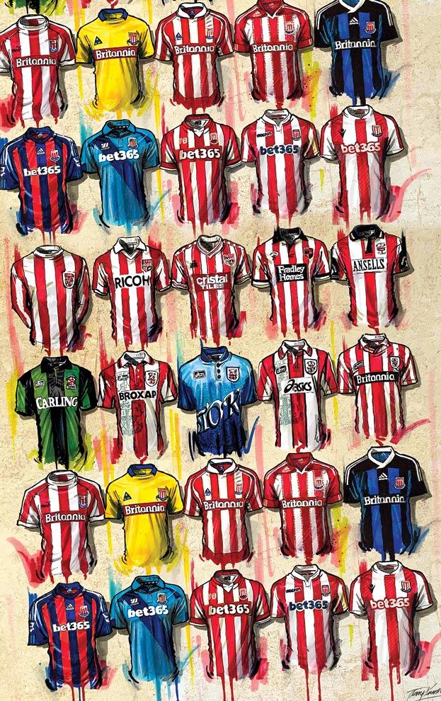Stoke Tea Towel - Terry Kneeshaw Art