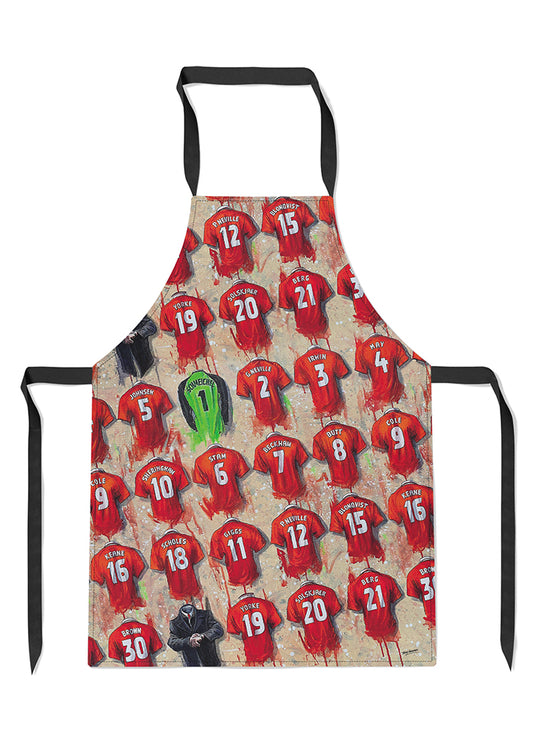 Man United Shirts - A Treble Winners Collection Apron