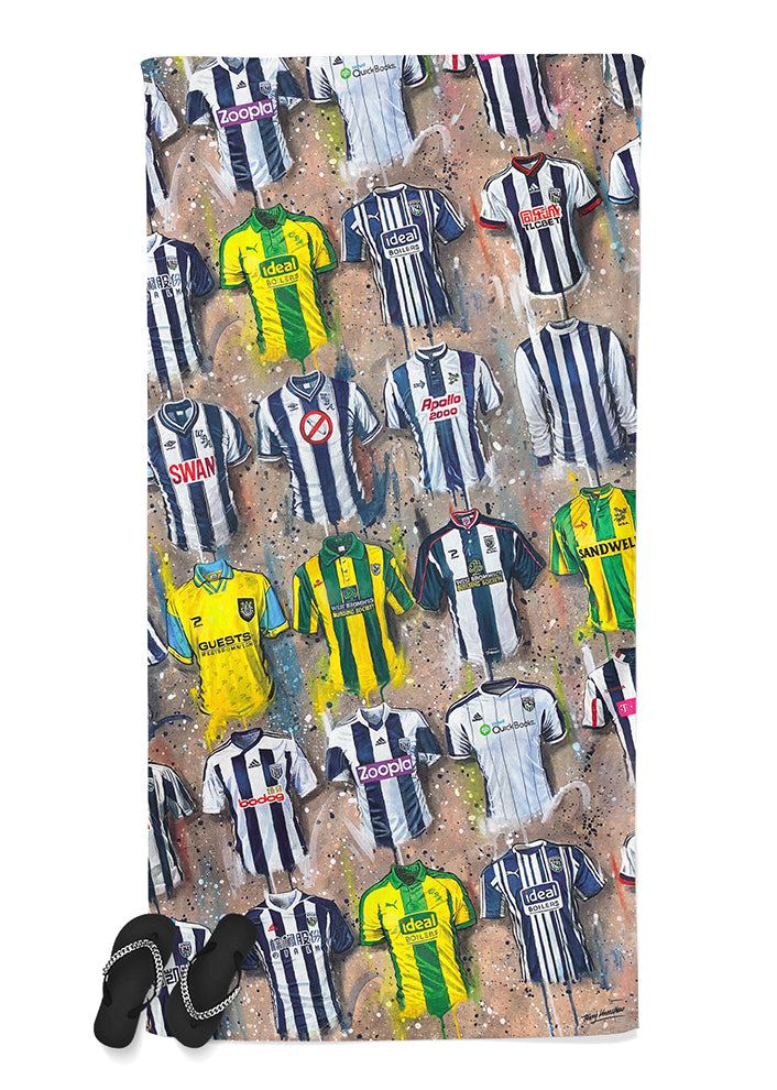 West Brom Shirts - A Baggies Collection Beach Towel