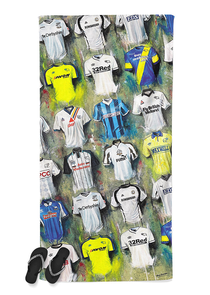Derby County Shirts - A Ram's Collection Beach Towel