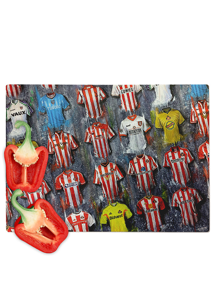 Sunderland Shirts - A Black Cat's Collection Chopping Board