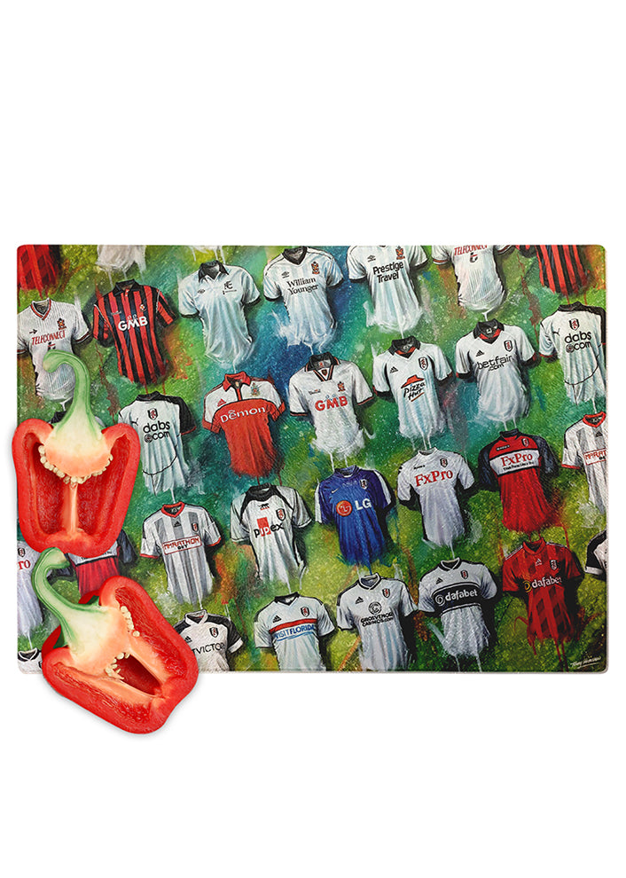 Fulham FC Shirts - A Cottager's Collection Chopping Board