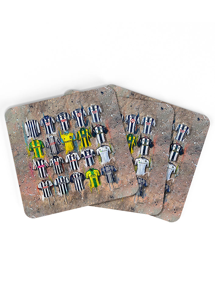 West Brom Shirts - A Baggies Collection Coasters