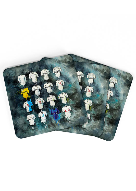 Spurs Shirts - A Lilywhite's Collection Coasters