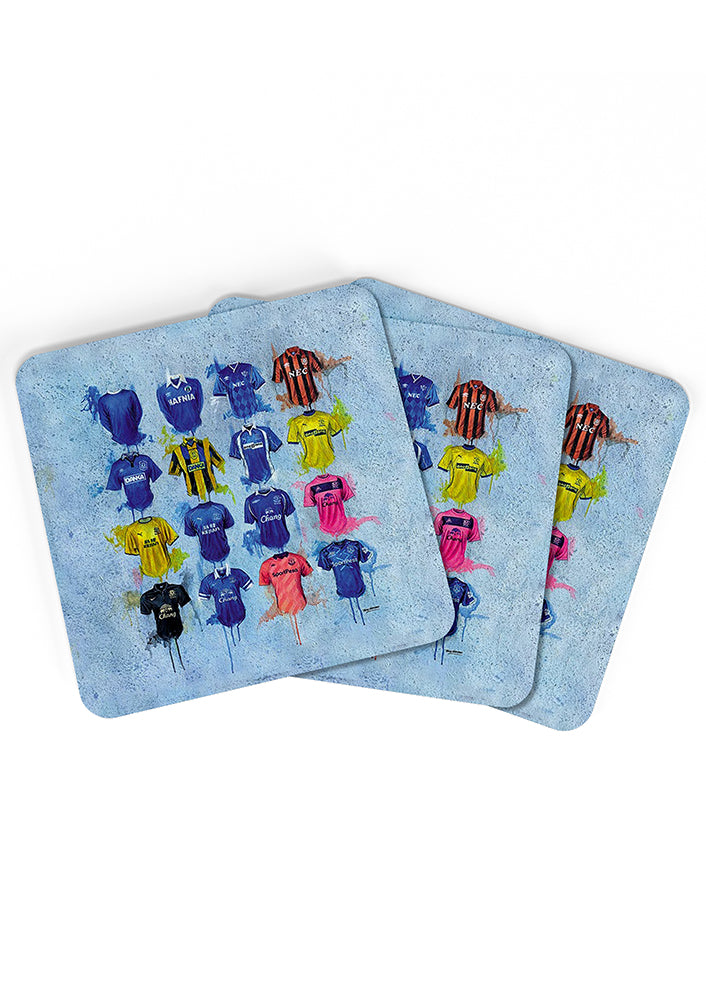 Everton FC Shirts - A Toffee's Collection Coasters