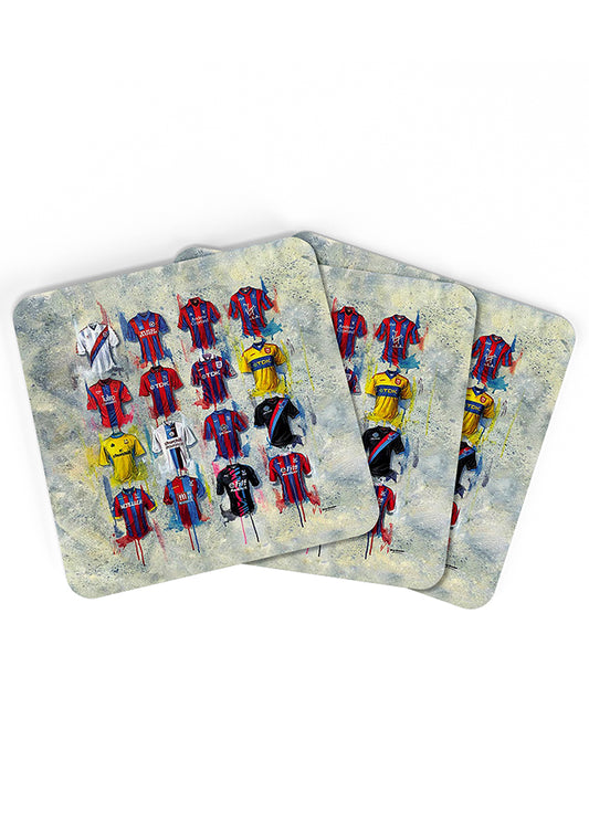 Crystal Palace FC Shirts - An Eagle's Collection Coasters