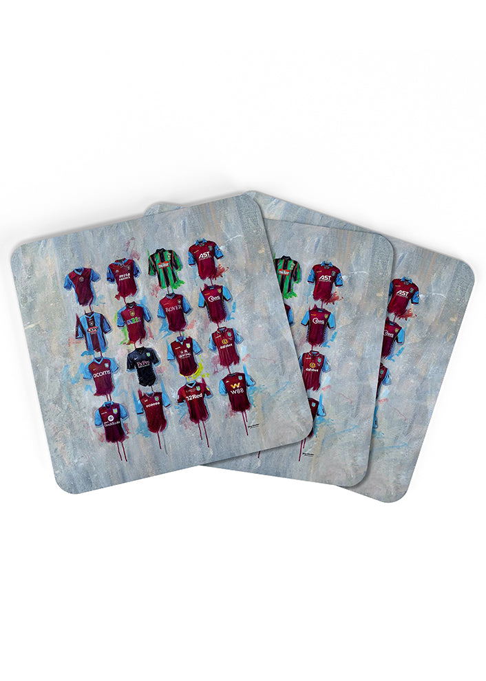 Aston Villa Shirts - A Villans Collection Coasters