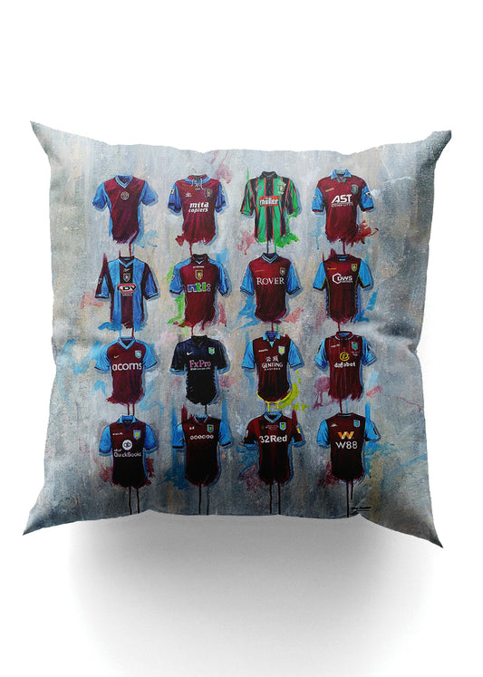 Aston Villa Shirts - A Villans Collection Cushion