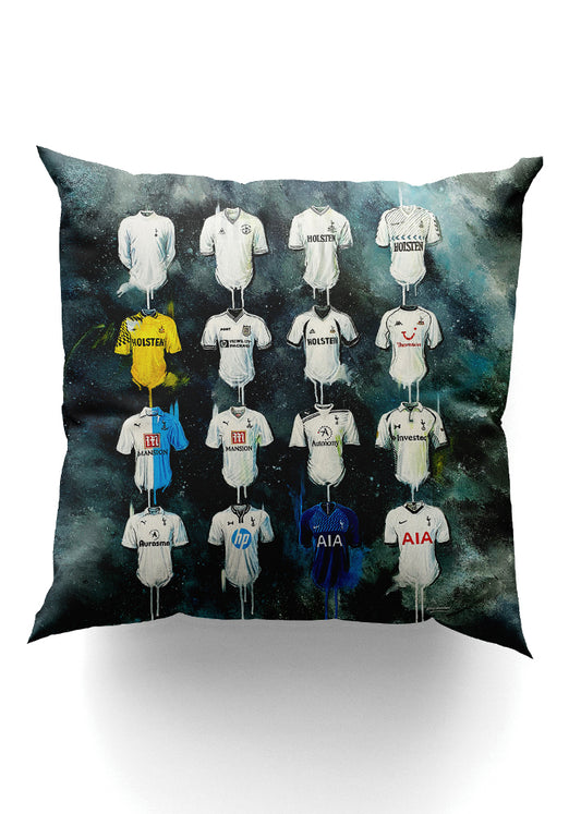 Spurs Shirts - A Lilywhites Collection Cushion