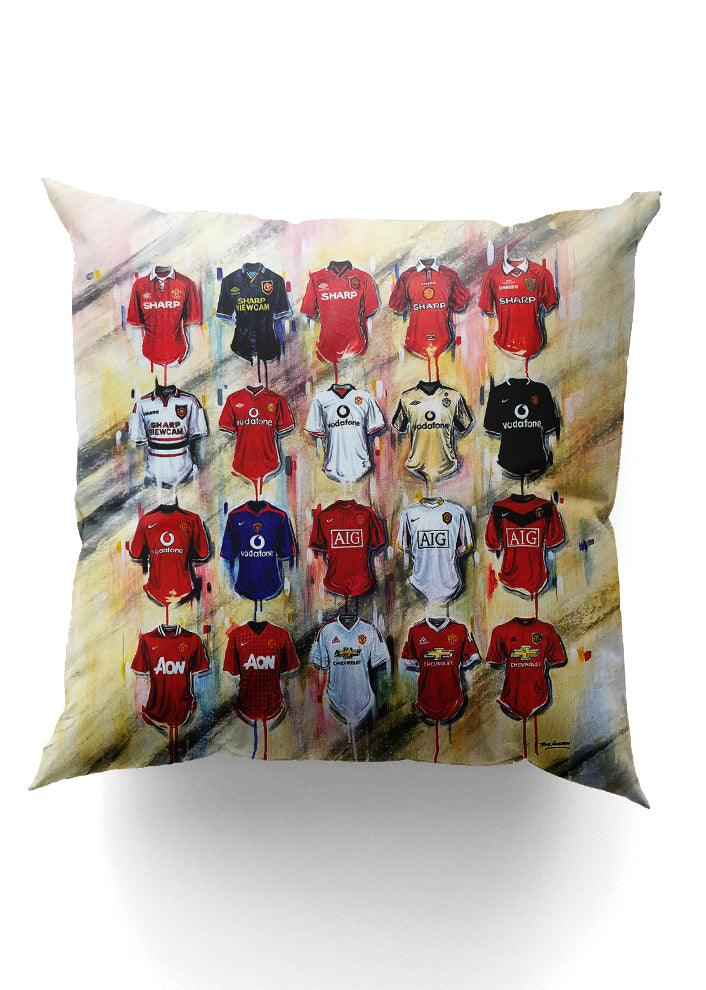 Man United Shirts - A Red Devils Collection Cushion