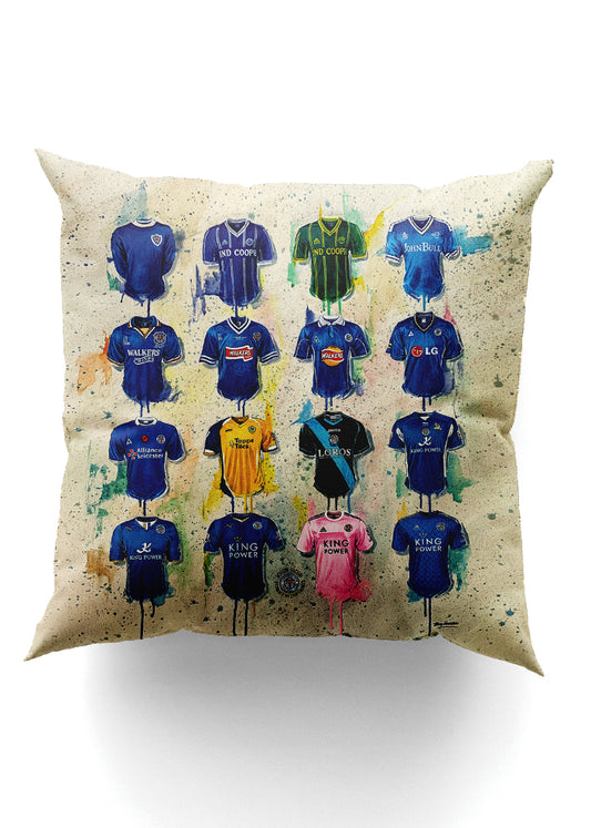 Leicester Shirts - A Foxes Collection Cushion