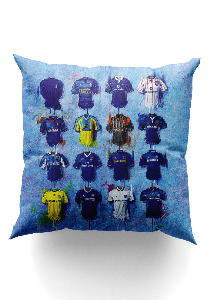 Chelsea Shirts - A Blues Collection Cushion