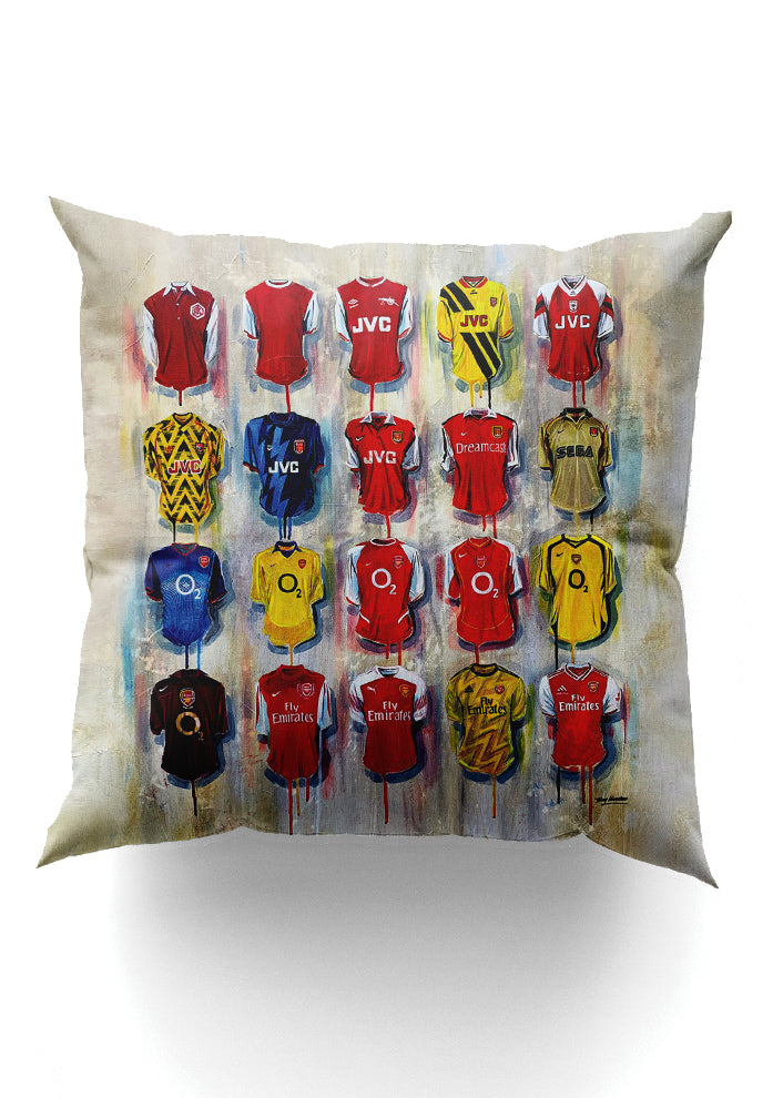 Arsenal Shirts - A Gunner's Collection Cushion