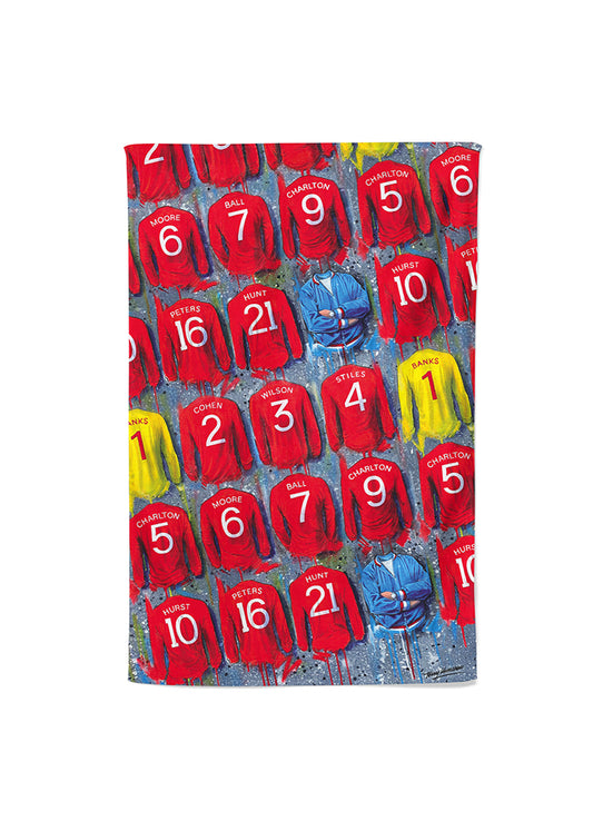 England 1966 Shirts - A World Cup Winner's Collection Tea Towel