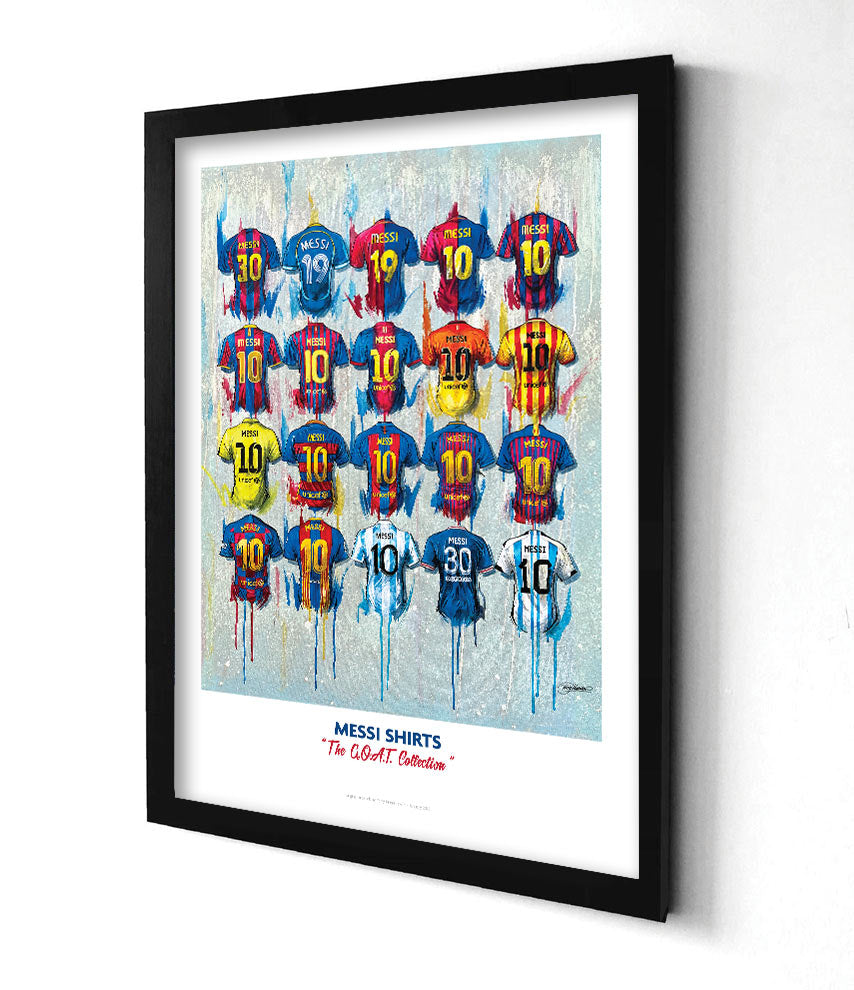 Messi - A G.O.A.T Collection Framed A3 Print