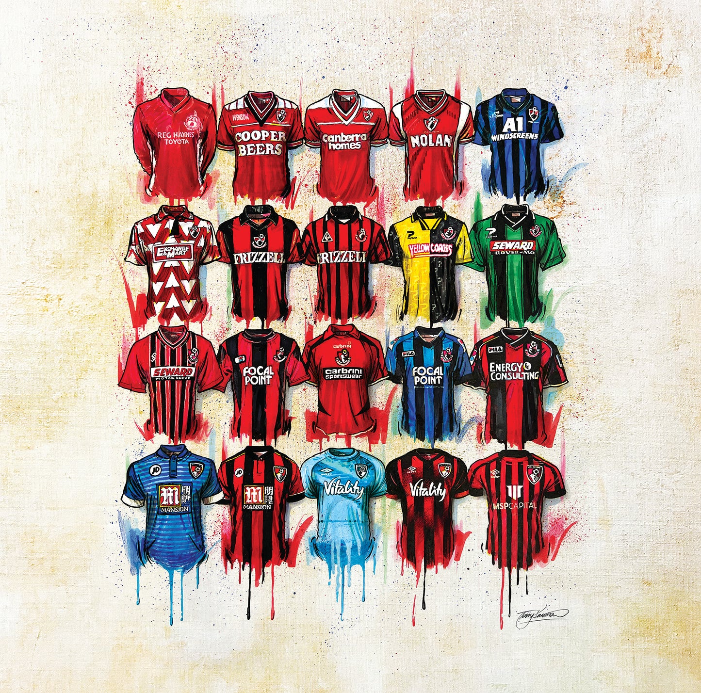 AFC Bournemouth Shirts Original Canvas