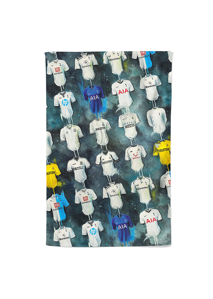 Spurs Shirts - A Lilywhite's Collection Tea Towel