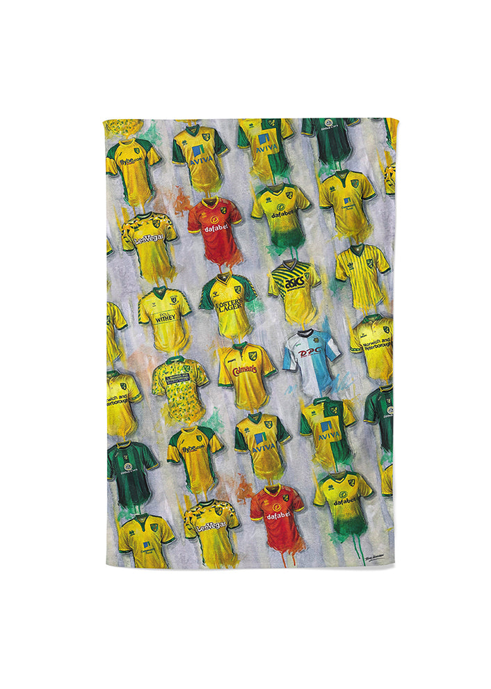 Norwich Shirts - A Canaries Collection Tea Towel