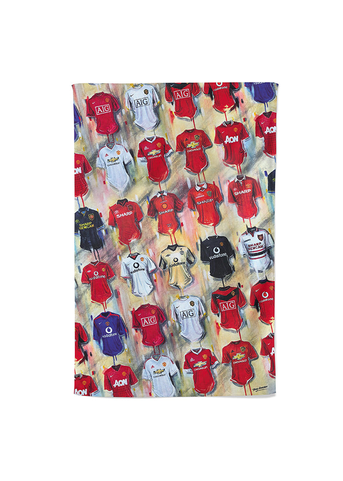 Man United Shirts - A Red Devils Collection Tea Towel