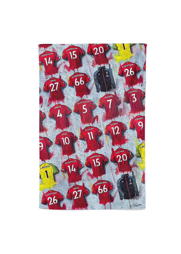 Liverpool Shirts - A Champions Collection Tea Towel