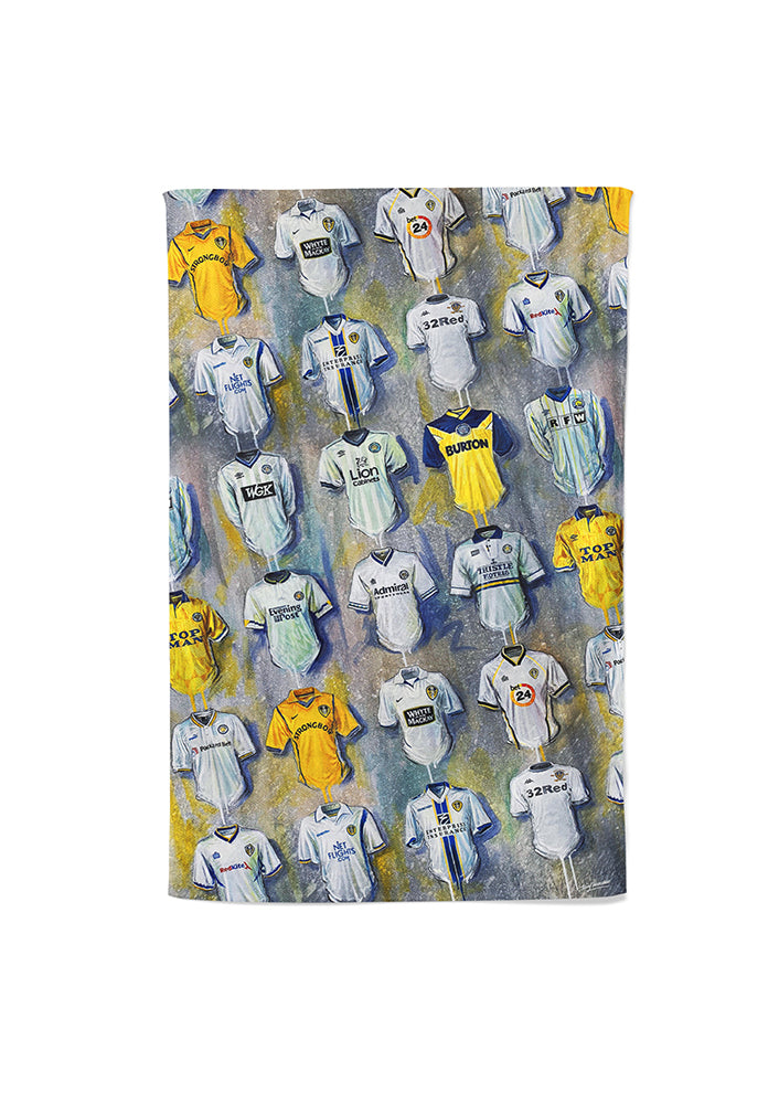 Leeds United Shirts - A Peacock's Collection Tea Towel