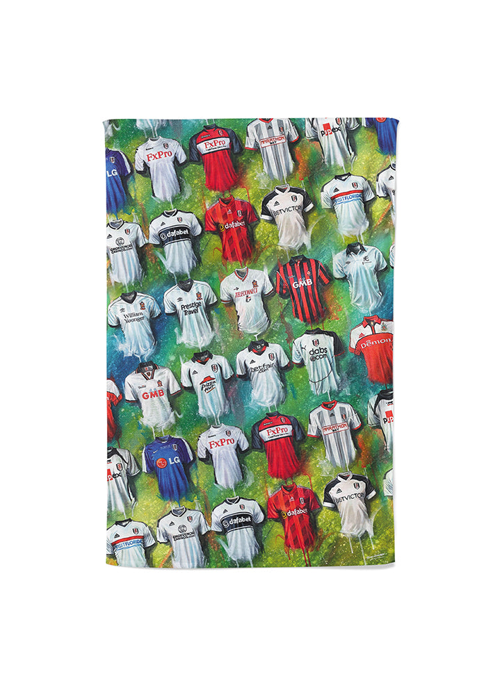 Fulham FC Shirts - A Cottager's Collection Tea Towel