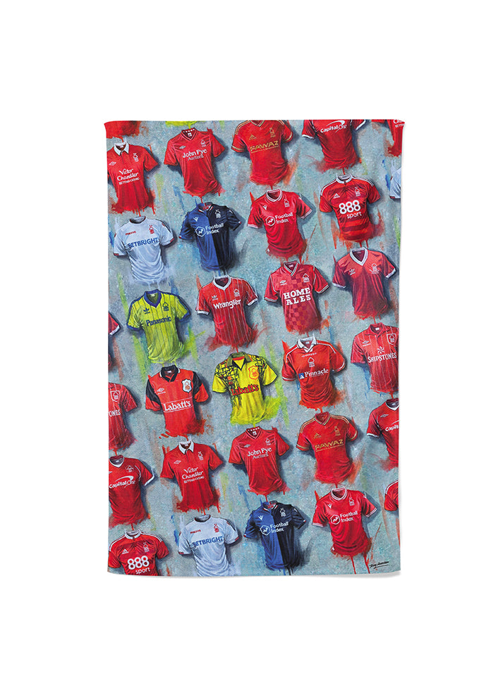Nottingham Forest Shirts - A Tricky Tree's Collection Tea Towel