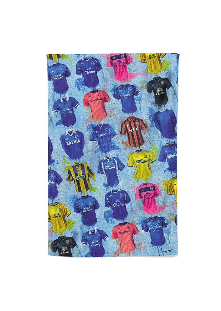 Everton Shirts - A Toffee's Collection Tea Towel