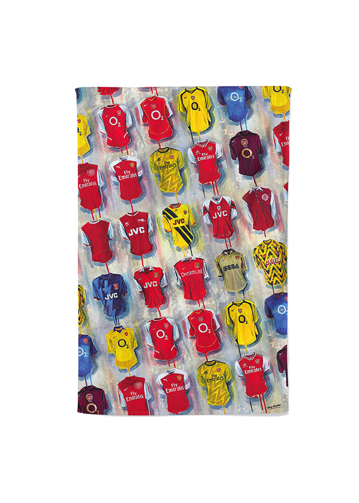Arsenal Shirts - A Gunner's Collection Tea Towel