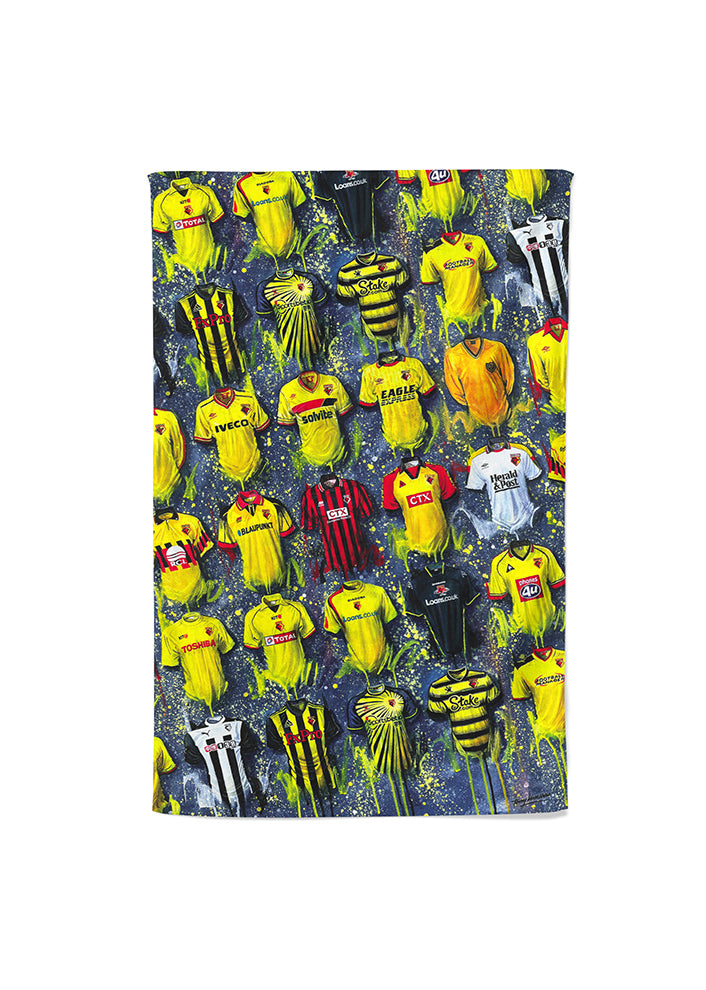Watford Shirts - A Hornet's Collection Tea Towel