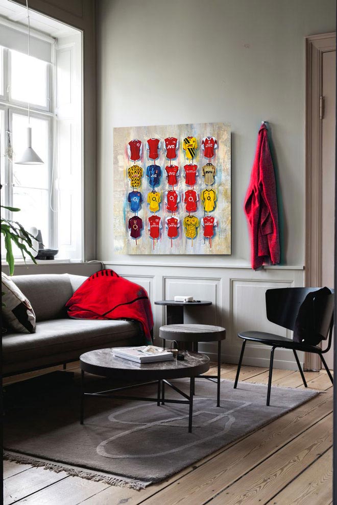 30x30 Football Art Canvases - Terry Kneeshaw Art