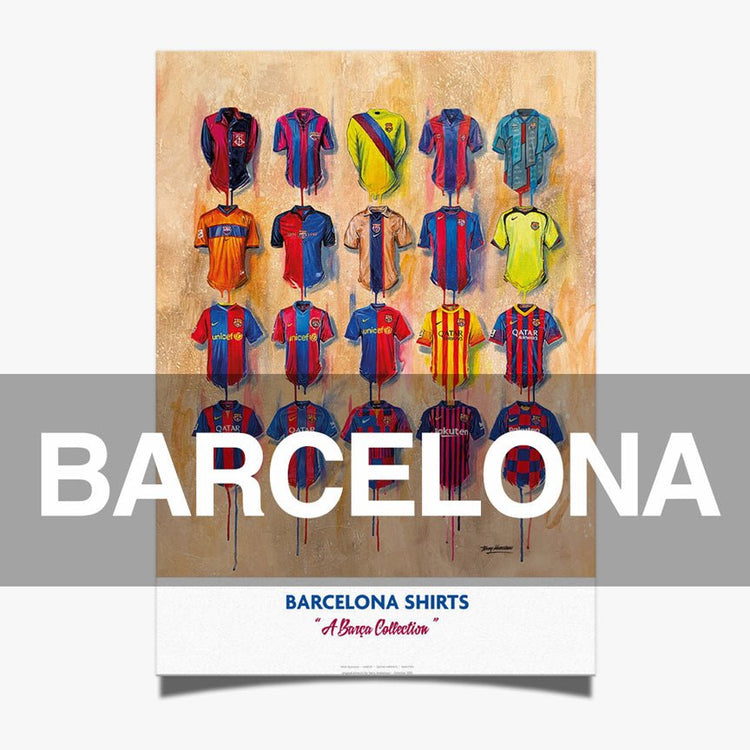 Barcelona Football Art Prints - Terry Kneeshaw Art