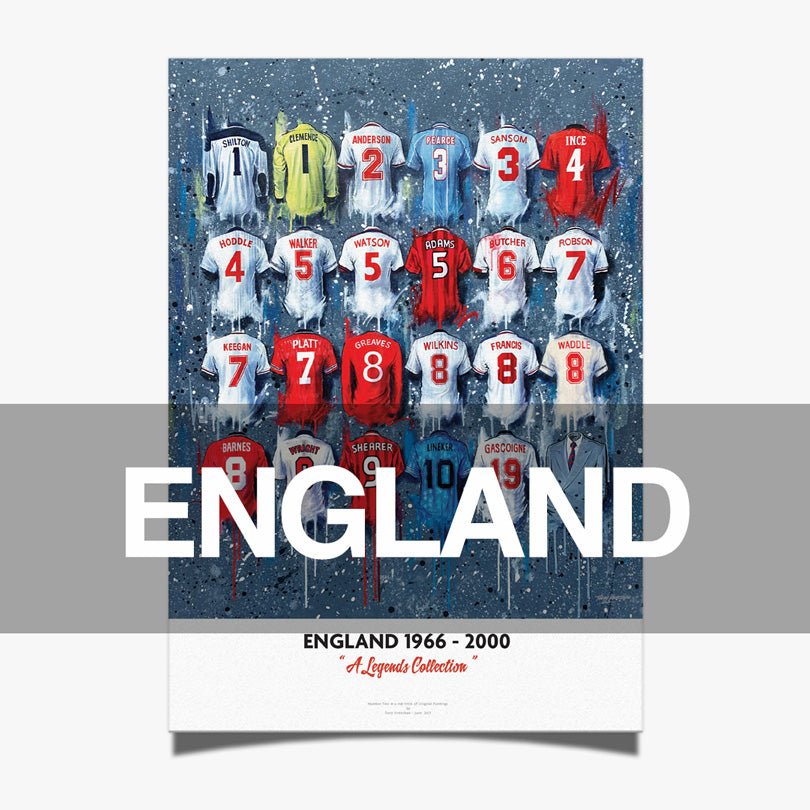 England Football Art Prints - Terry Kneeshaw Art