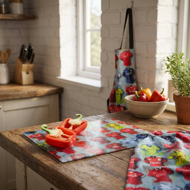 Football Art Chopping Boards - Terry Kneeshaw Art