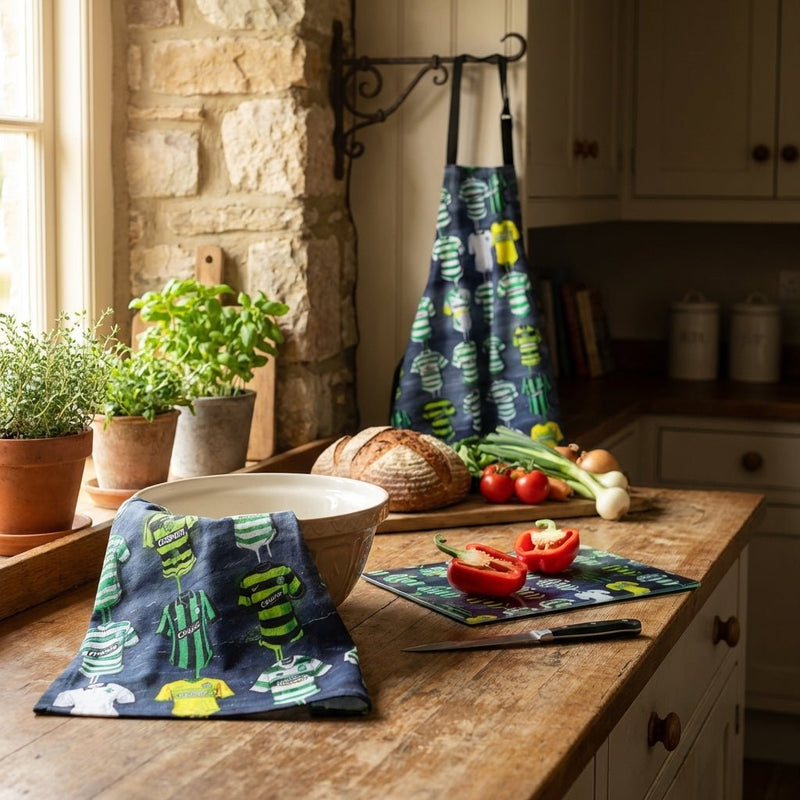 Football Art Tea Towels - Terry Kneeshaw Art