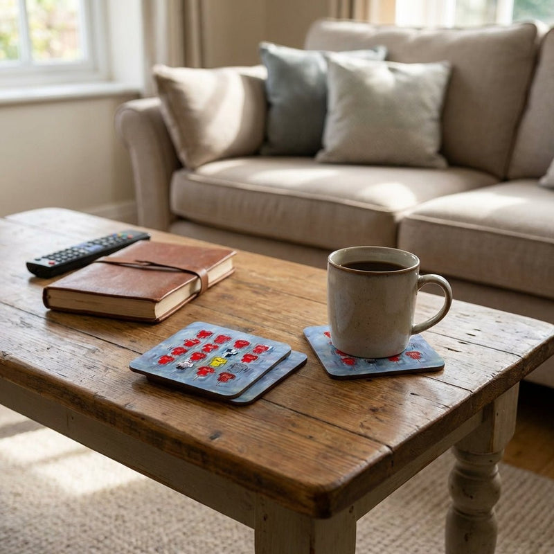 Football Club Coasters - Terry Kneeshaw Art