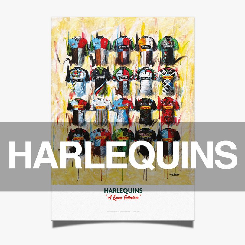Harlequins Rugby Artwork - Terry Kneeshaw Art