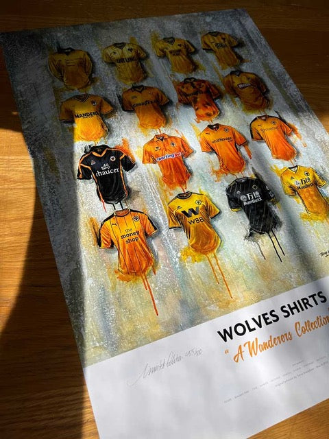 Terry Kneeshaw signing the Rangers Champions 2021 print, commemorating their historic title win.