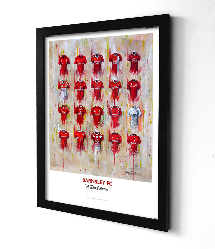 Barnsley FC Shirt History – Football Shirt Art by Terry Kneeshaw