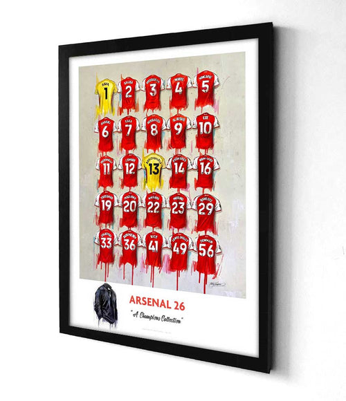 Arsenal FC Champions 2025/26 A2 Signed Limited Edition Print (Pre - Order) - Terry Kneeshaw Art
