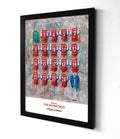 Arsenal 'Invincibles' Shirts - A2 Signed Limited Edition Prints - Terry Kneeshaw Art
