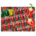 Arsenal Legends Team Shirts Chopping Board - Terry Kneeshaw Art