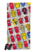 Arsenal Shirts - A Gunner's Collection Beach Towel - Terry Kneeshaw Art
