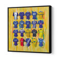 Birmingham City FC Shirts 20x20 Canvas - Terry Kneeshaw Art